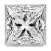 14K White Gold Diamond Engagement Ring Setting with 0.71 ct. Princess Lab-grown Diamond