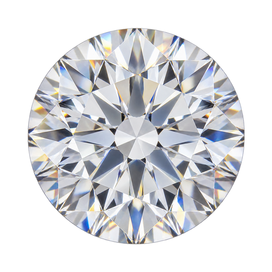 14K Two-Tone Hidden Halo Engagement Ring Setting with 0.50 ct. Round Natural Diamond