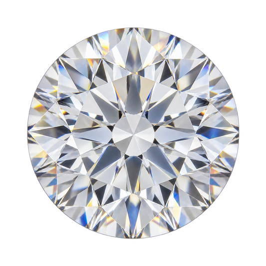 14K Two-Tone Hidden Halo Engagement Ring Setting with 0.50 ct. Round Natural Diamond