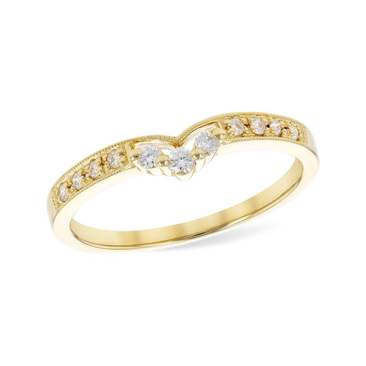 Allison Kaufman 14K Yellow Gold Diamond Enhancer Ring