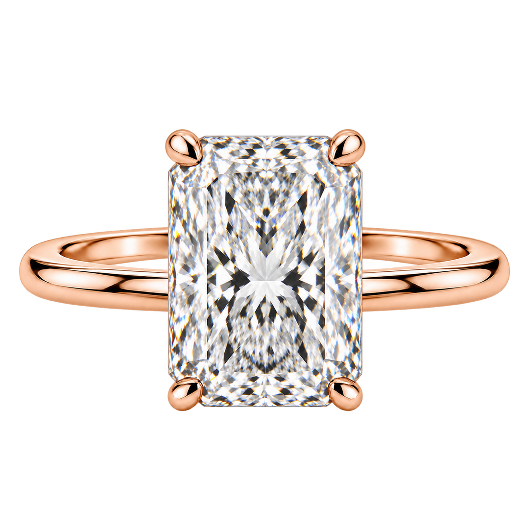 Cathedral Solitaire 05 with 1.50 ct. Radiant Natural Diamond