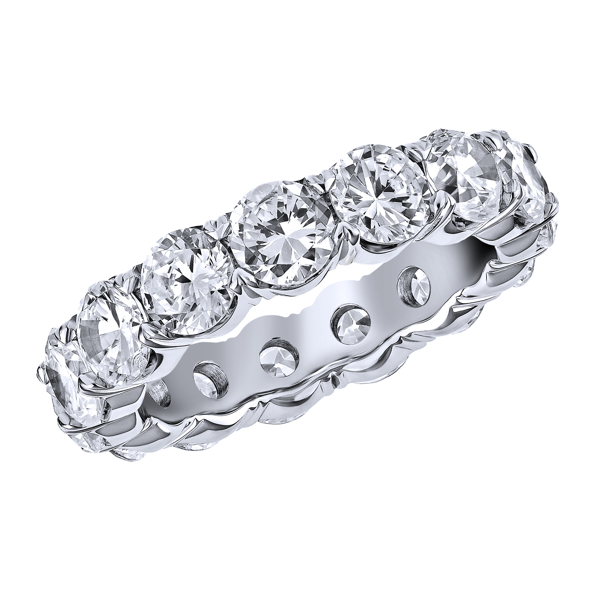 Round Diamond Eternity Band