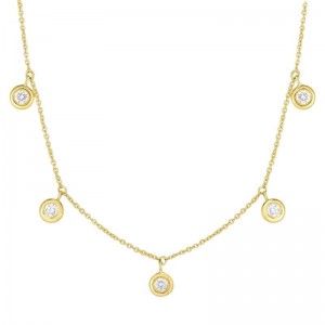 Roberto Coin 18K Yellow Gold Diamond Necklace