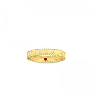 Roberto Coin 18K Yellow Gold Princess Diamond Band