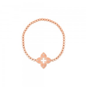Roberto Coin 18K Rose Gold Venetian Princess Petite Stretch Diamond Bracelet