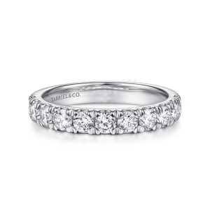 Gabriel & Co. 14K White Gold Diamond Anniversary Band