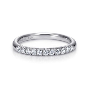 Gabriel & Co. 14K White Gold Diamond Anniversary Band