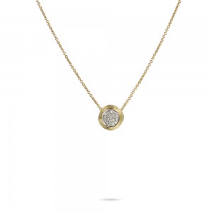 Marco Bicego 18K Yellow Gold Delicati Pendant with 19 Round Diamonds 0.15 Tcw F-G VS