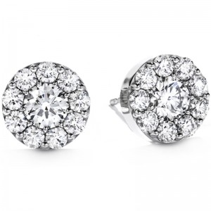 Hearts on Fire 18K White Gold Fulfillment Stud Earrings