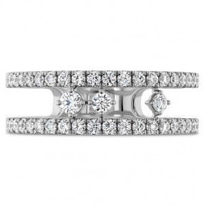 Hearts on Fire 18K White Gold Grace Floating Right Hand Ring