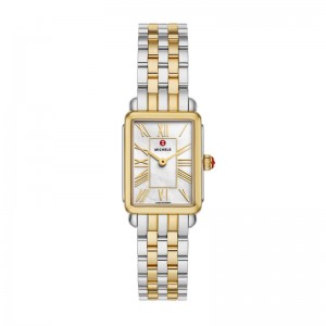 Michele Deco Park 18K Yellow Gold Plated Watch
