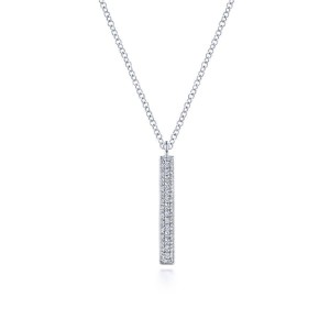 Gabriel & Co. 14K White Gold Diamond Pendant