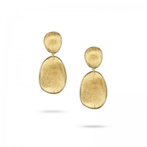 Marco Bicego 18K Yellow Gold Lunaria Small Double Drop Earrings