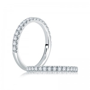 A.Jaffe 14K White Gold Empire Legacy Diamond Halfway Anniversary Band