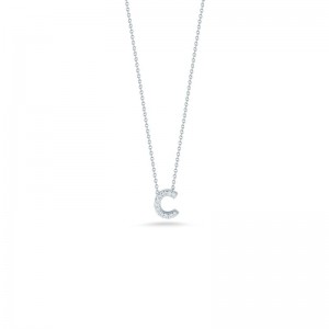 Roberto Coin 18K White Gold Letter Pendant 