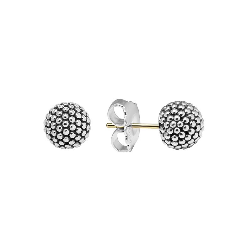 Lagos Sterling Silver Signature Caviar Beaded 10mm Stud Earrings