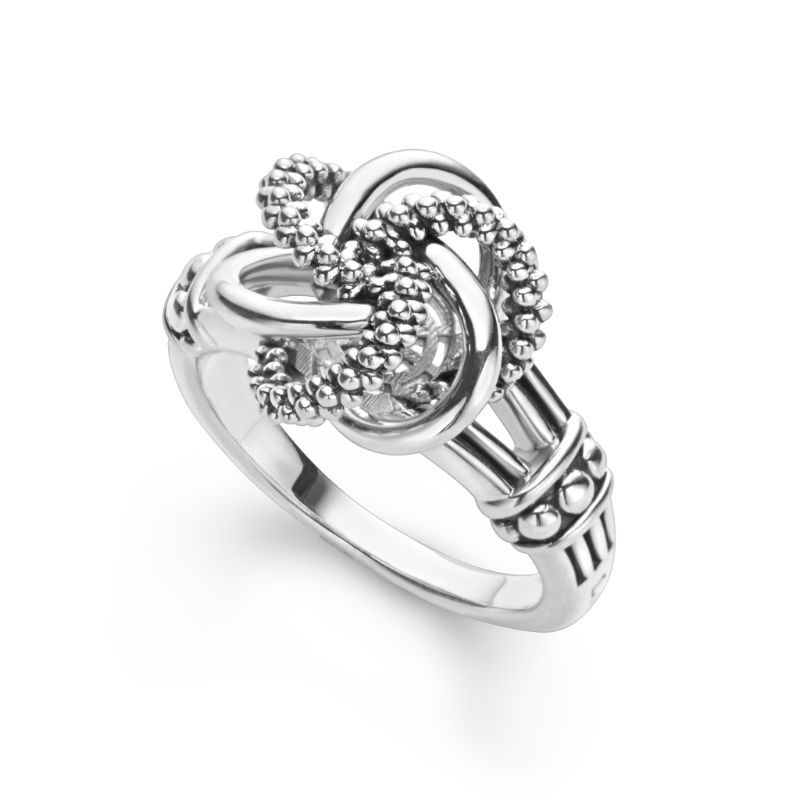 Lagos Sterling Silver Love Knot 12mm Ring