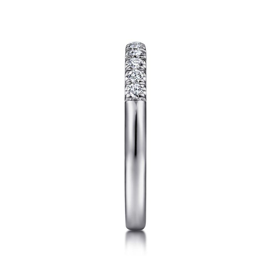 Gabriel 14K White Gold Half Anniversary Anniversary Band