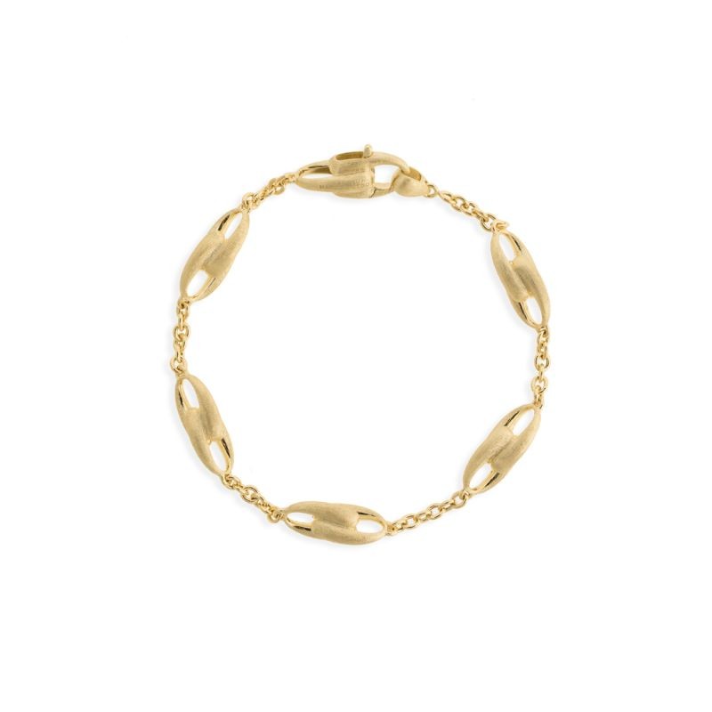Marco Bicego 18K Yellow Gold Lucia Link & Chain Bracelet Size 7.75