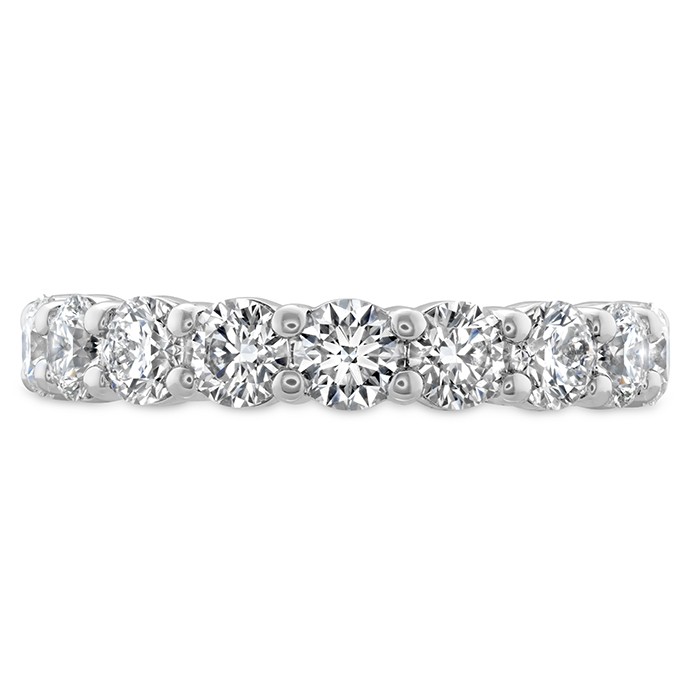 Hearts on Fire Platinum Eternity Band with 18 Round Diamonds 3.08 Tcw G-H VS-SI  Size 6.5