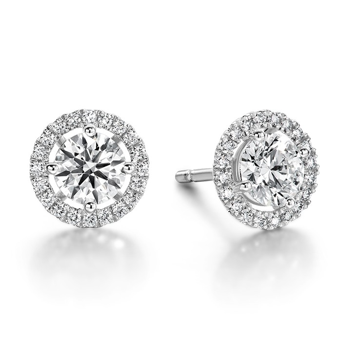 Hearts on Fire 18K White Gold Joy Diamond Earrings