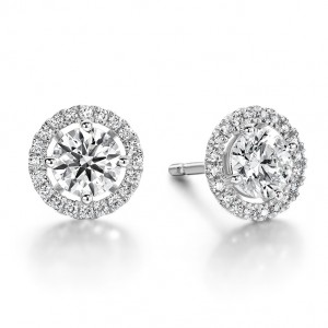 Hearts on Fire 18K White Gold Joy Diamond Earrings