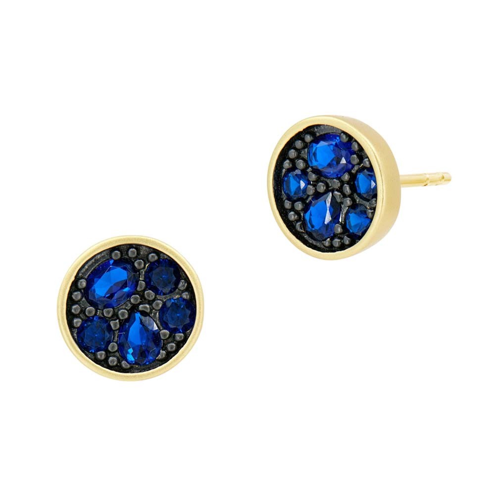 Freida Rothman Midnight Sparkling Stud Earrings