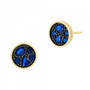 Freida Rothman Midnight Sparkling Stud Earrings