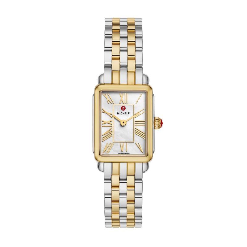 Michele Deco Park 18K Yellow Gold Plated Watch