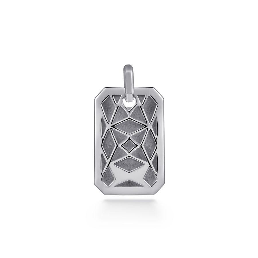 Gabriel & co Sterling Silver Dog Tag Pendant