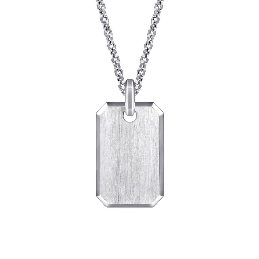 Gabriel & co Sterling Silver Dog Tag Pendant