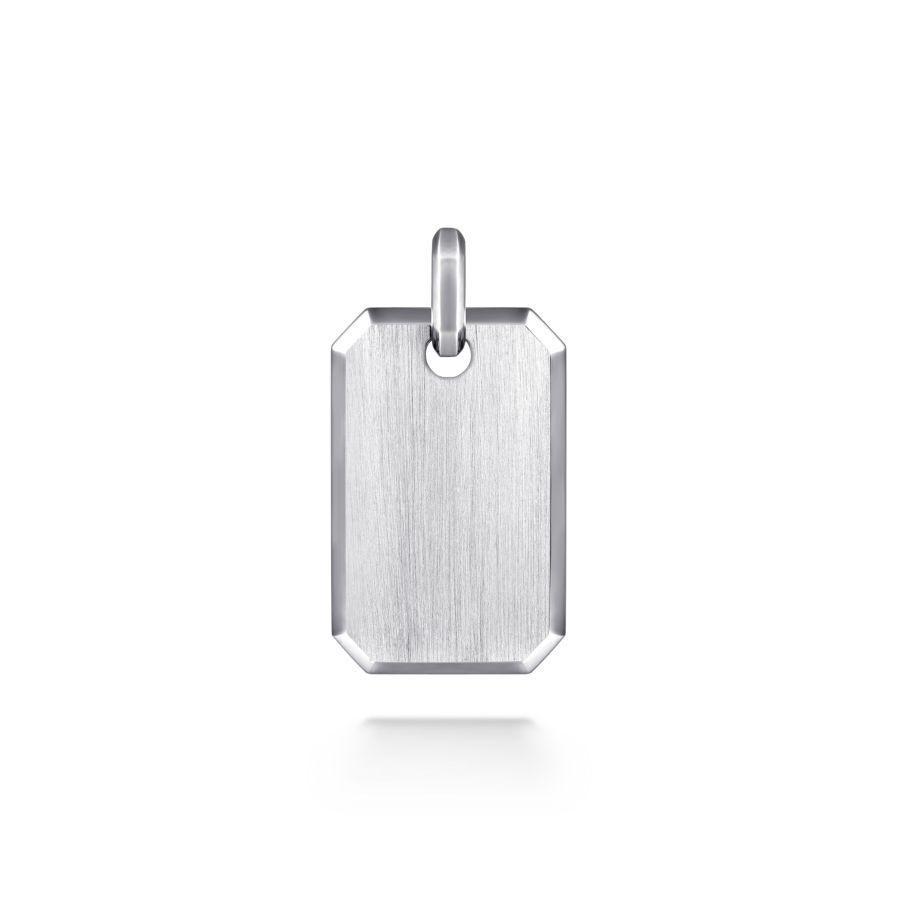 Gabriel & co Sterling Silver Dog Tag Pendant