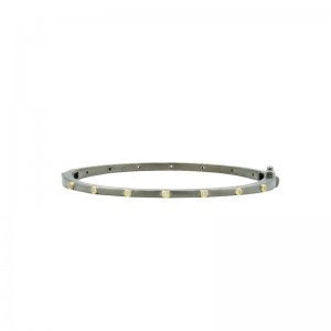 Freida Rothman S/S Thin Bezel Sparkly Gem Bangle
