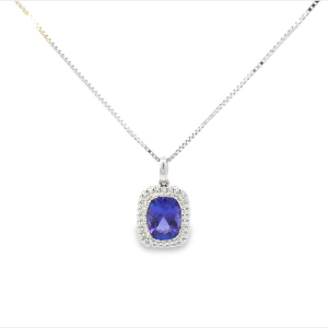 Tanzanite & Diamond Pendant