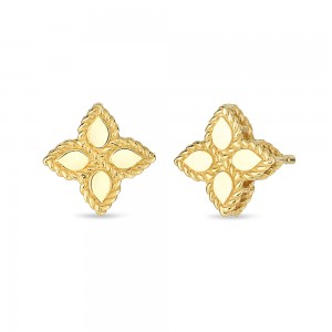 Roberto Coin 18K Yellow Gold Princess Flower Small Stud Earrings