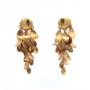 Estate 18K Yellow Gold Dangling Earrings
