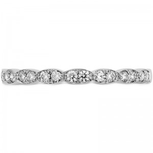 Hearts on Fire 18K White Gold Lorelei Floral Anniversary Band