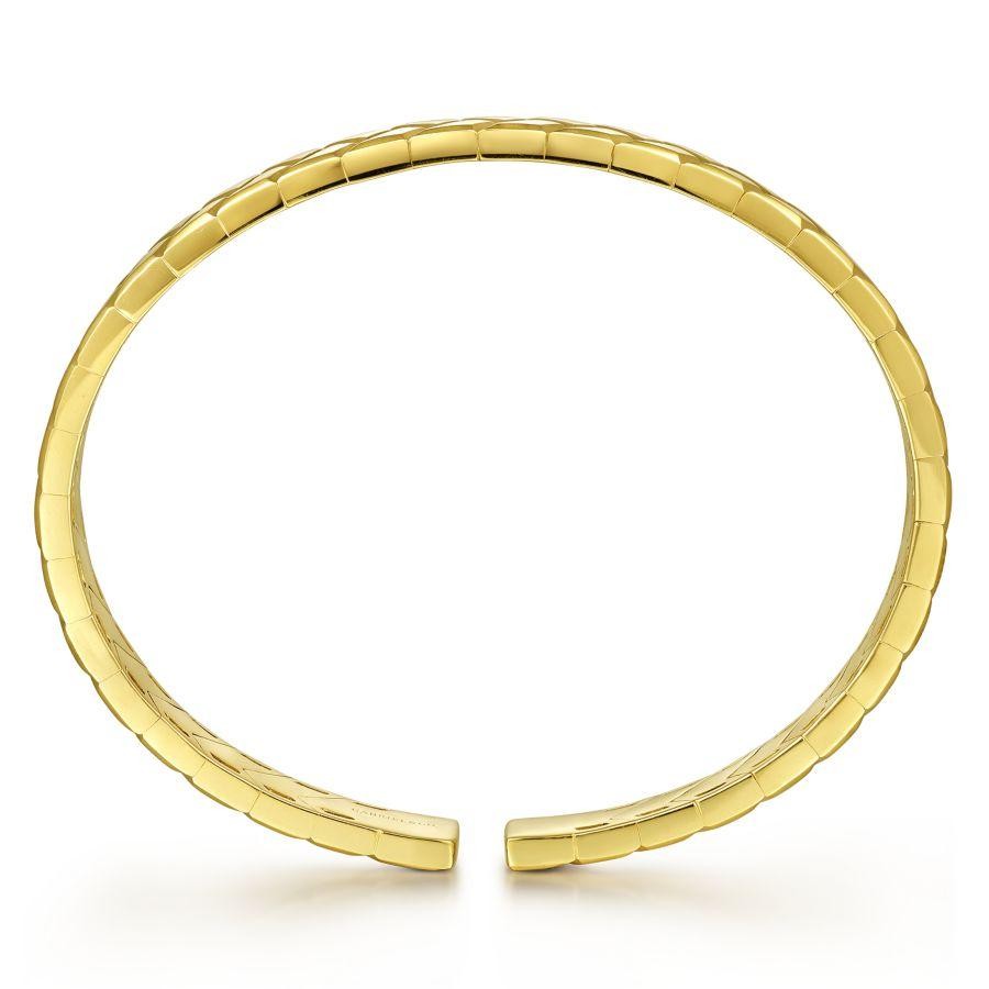 Gabriel & Co 14K Yellow Gold Open Herringbone Bracelet