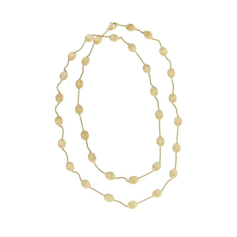 Marco Bicego 18K Yellow Gold Siviglia Collection Large Bead Long Necklace