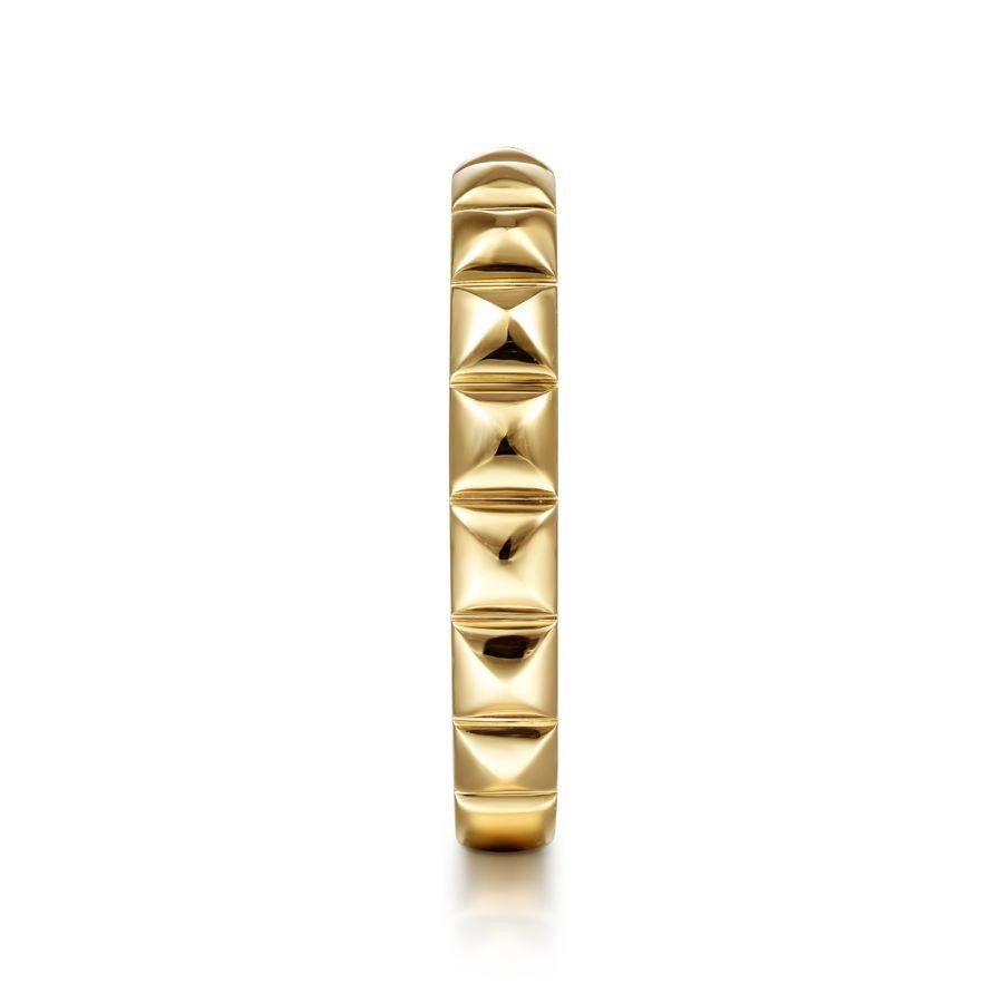 Gabriel & Co. 14K Yellow Gold Contemporary Pyramid Ring