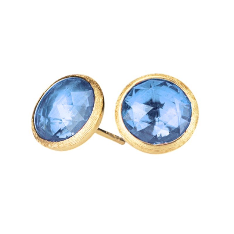 Marco Bicego 18K Yellow Gold Jaipur Earrings with 2 Round Precious Topaz