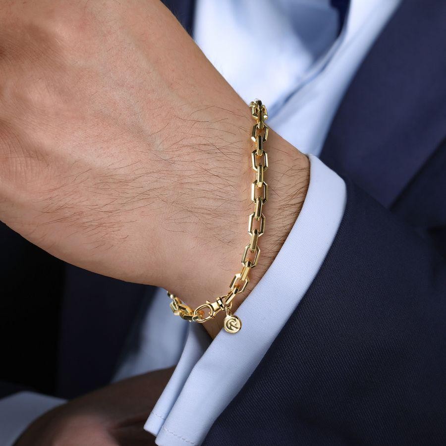 Gabriel & Co 14K Yellow Gold Chain Bracelet  Size 8
