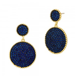 Freida Rothman Pave Elegance Drop Earring