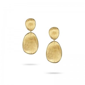 Marco Bicego 18K Yellow Gold Lunaria Small Double Drop Earrings