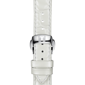 Tissot official white leather strap lugs 16 mm