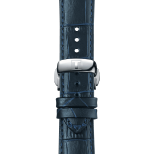 Tissot official blue leather strap lugs 21 mm