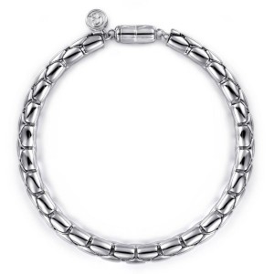Gabriel & Co. Sterling Silver Tubular Chain Bracelet Size 8