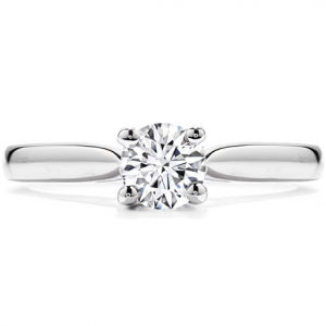 Hearts on Fire 18K White Gold Serenity Selection Complete Solitaire Engagement Ring