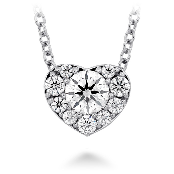 Hearts on Fire 18K White Gold Fulfillment Heart Pendant Necklace