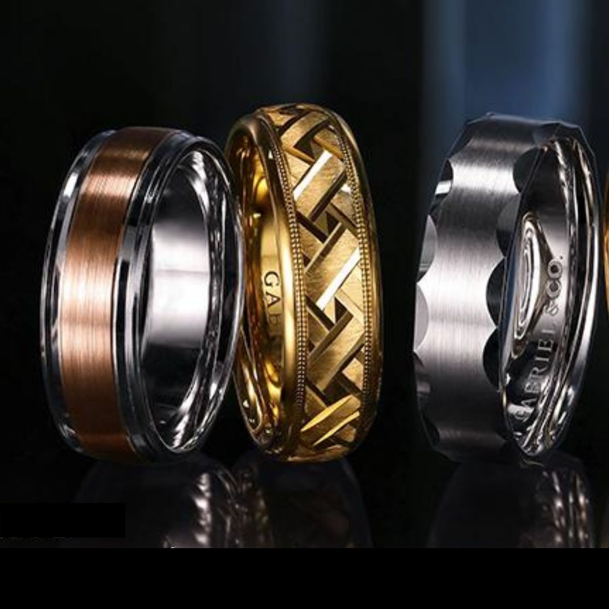 KIOYDISE Rings for Men, Anillos Para Hombre, Black India | Ubuy